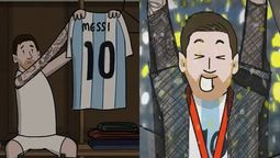 El video animado que recorre los 21 años de Lionel Messi en la Selección argentina