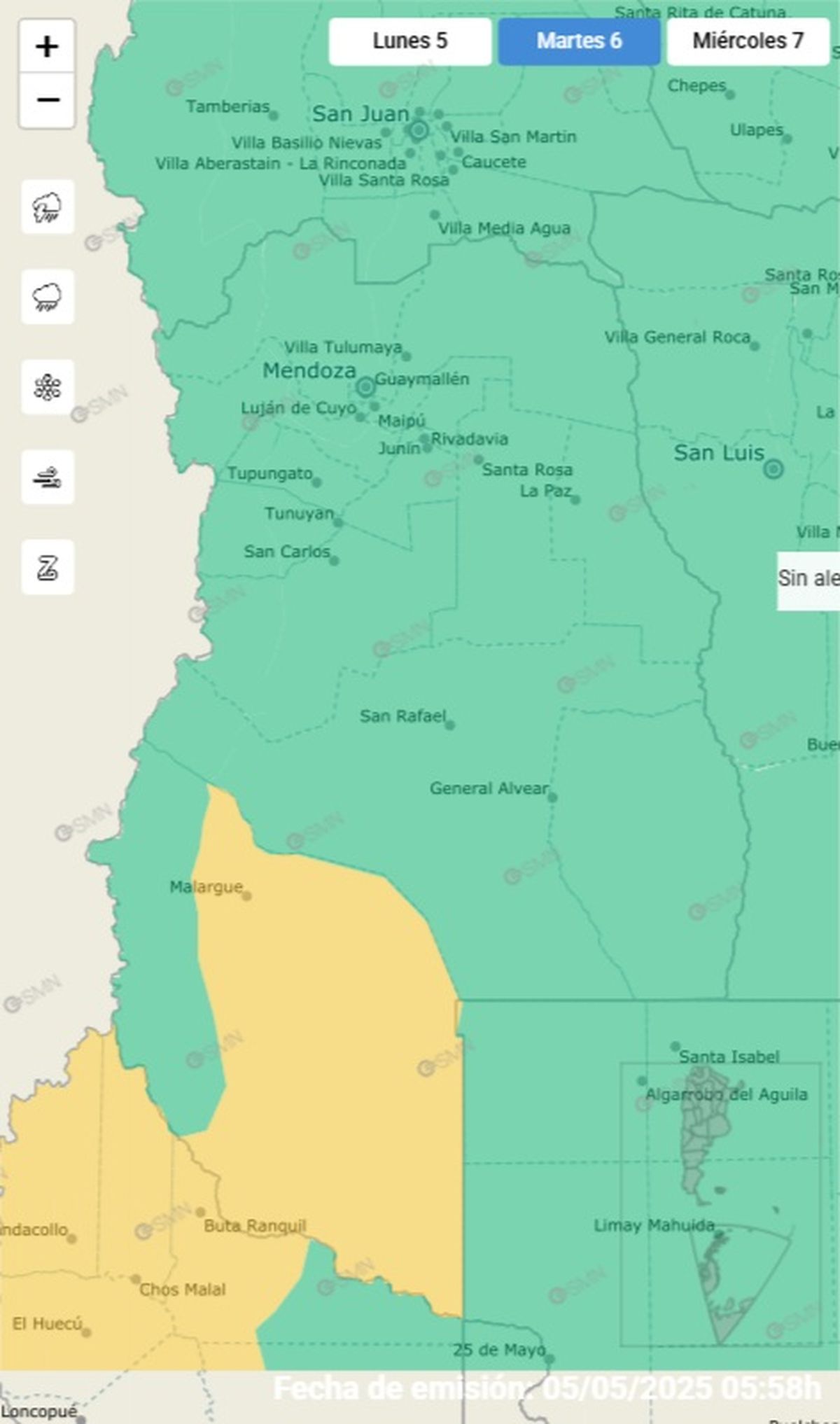 Esta provincia se encuentra en alerta Esta provincia se encuentra en alerta