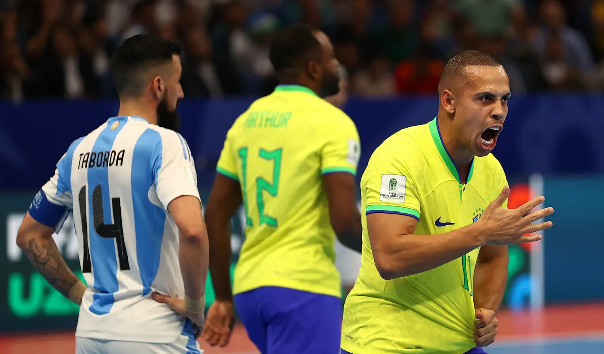 Brasil le ganó a la Selección argentina de futsal la final del Mundial de Uzbekistán 2024.