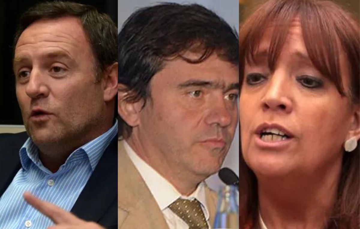 Desde el retorno de la democracia la política metió las uñas en el control de los Registros del Automotor en Mendoza. De los 54 que existen, al menos 17 tienen vínculos con la familia política. En la imagen, Eduardo Bauzá (hijo), Carlos López Puelles y Alejandra Naman.