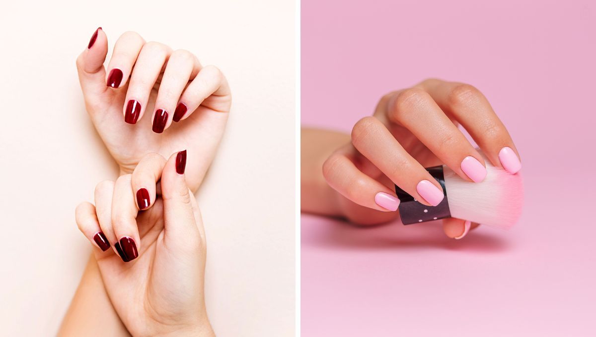 Uñas rojas y rosas. Uñas rojas y rosas. 