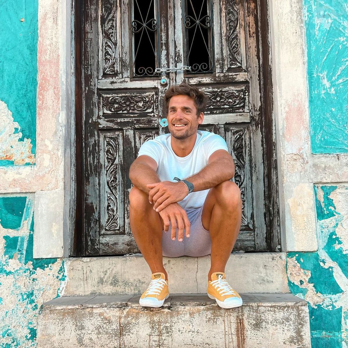 Matías Palleiro, foto en Valladolid de su Instagram, en la misma fecha que las publicó Jimena Barón.