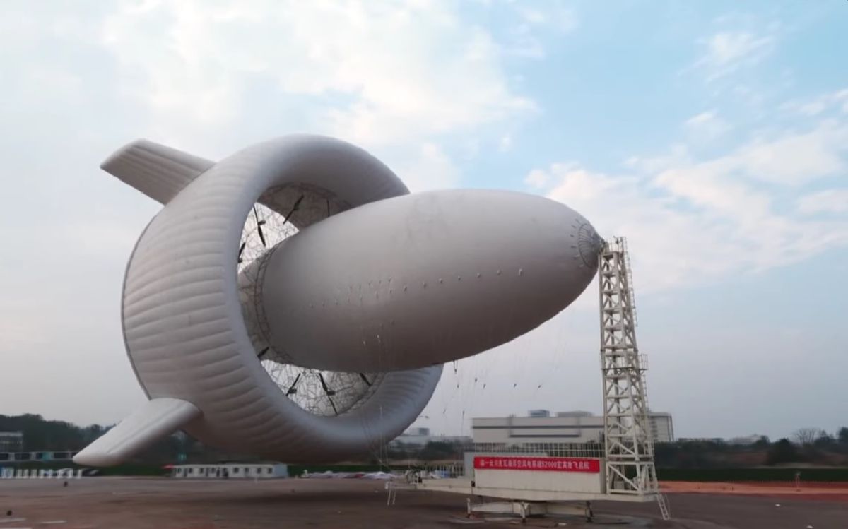 China prueba lo último en generación de energía: una turbina que flota sobre ciudades