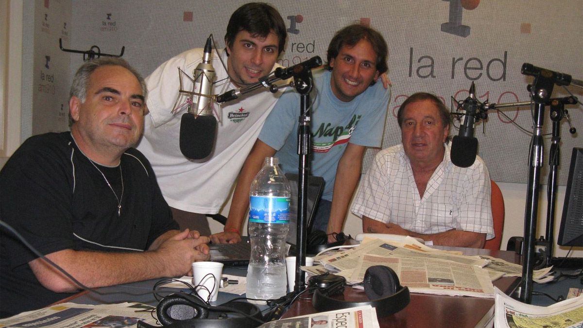 Miguel DAlascio (izquierda) y Carlos Bilardo (derecha)