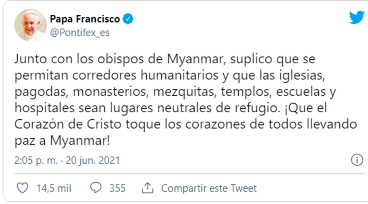 Juana Viale cruzó al Papa Francisco: