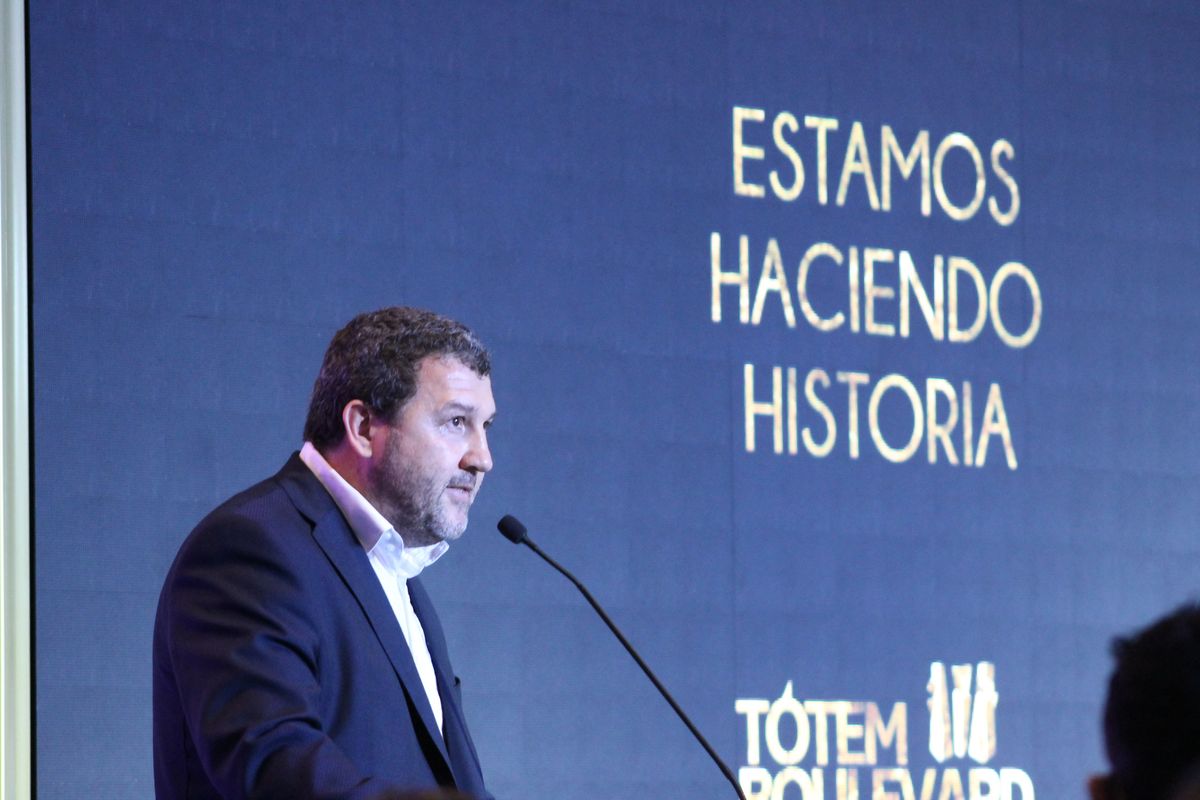 El empresario Flavio Kristich, durante la inauguración del nuevo casino en San Martín, primera etapa de un mega desarrollo en la zona este de la provincia