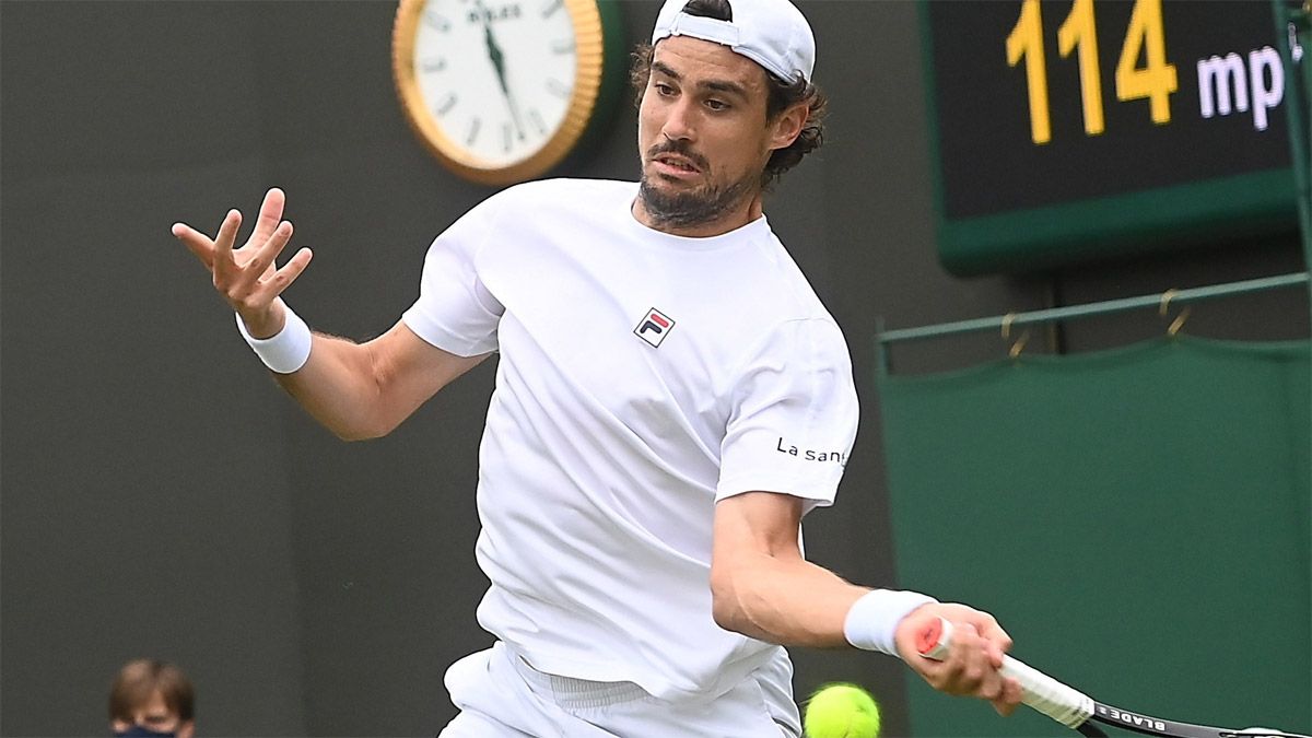 Pella y Londero, afuera de Wimbledon