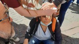 Una enfermera debió ser atendida por personal del SAME luego de recibir un golpe en la cabeza que la hizo sangrar en la Legislatura porteña