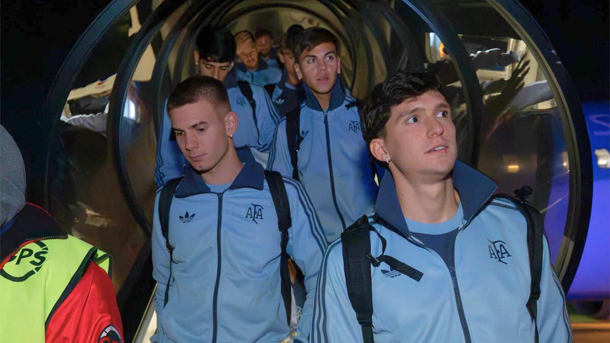 La Selección argentina ya está en el país.