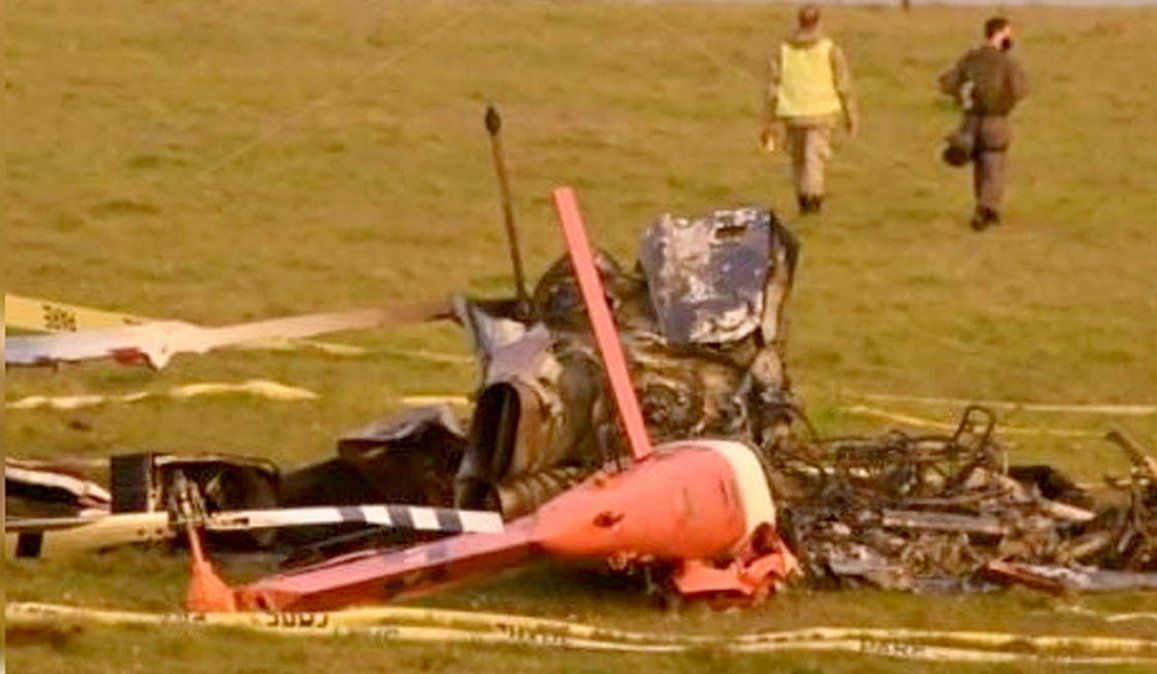 Un helicóptero uruguayo que llevaba vacunas se estrelló.