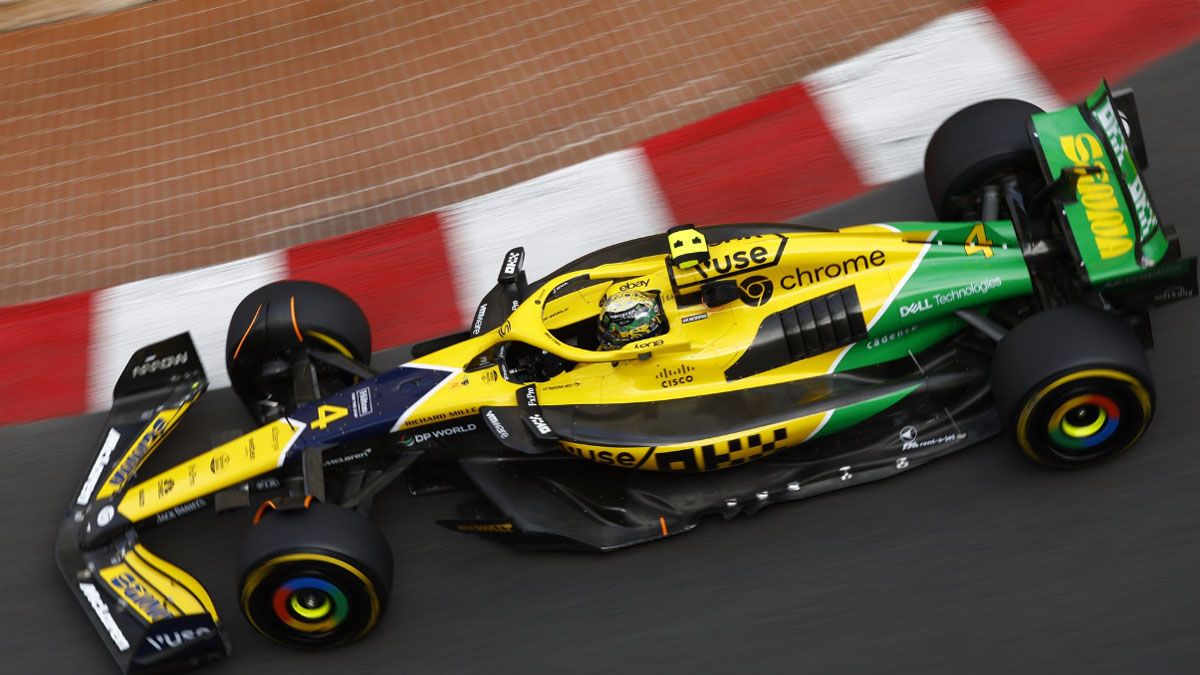 McLaren omenajea a Ayrton Senna en el Gran Premio de Mónaco. 