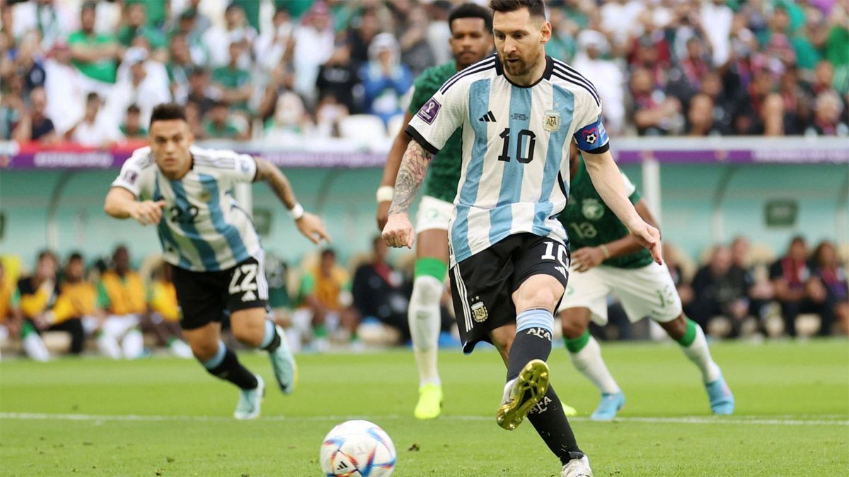 Lionel Messi anotó con clase para Argentina