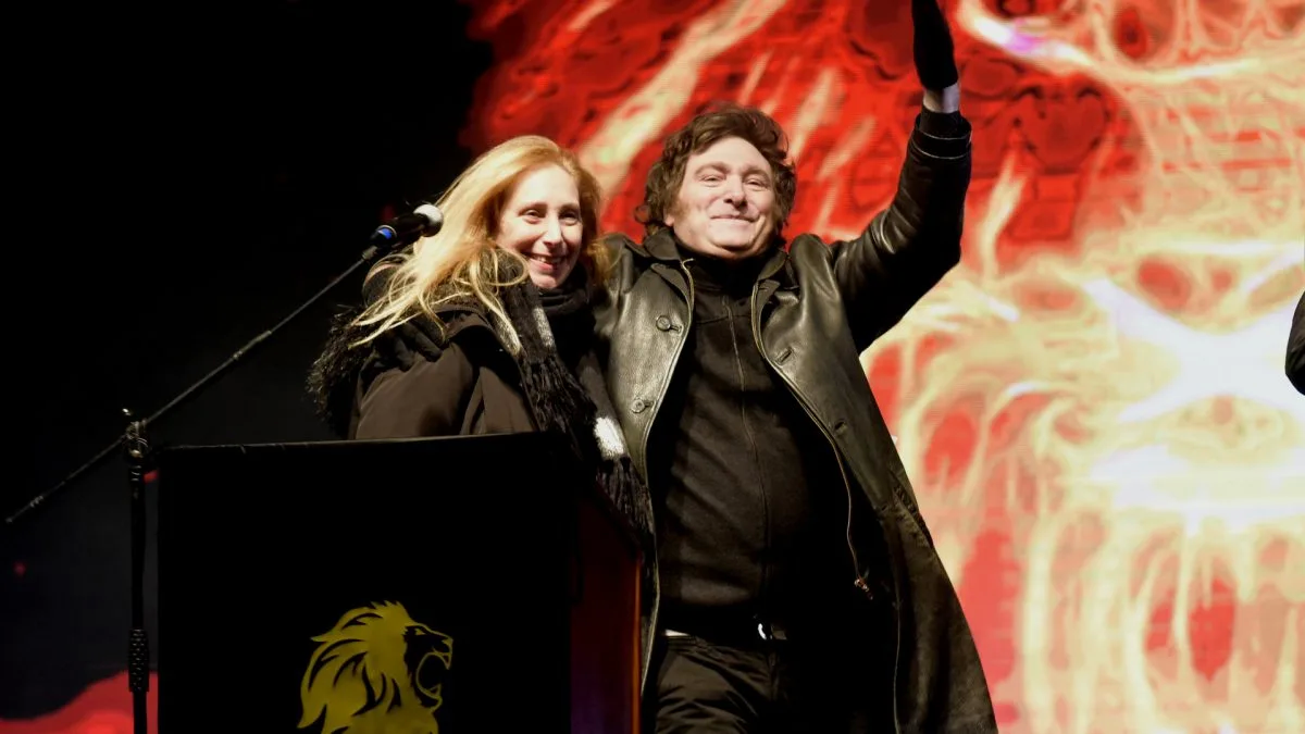 Karina Milei junto a su hermano, el presidente Javier Milei. Karina Milei junto a su hermano, el presidente Javier Milei.