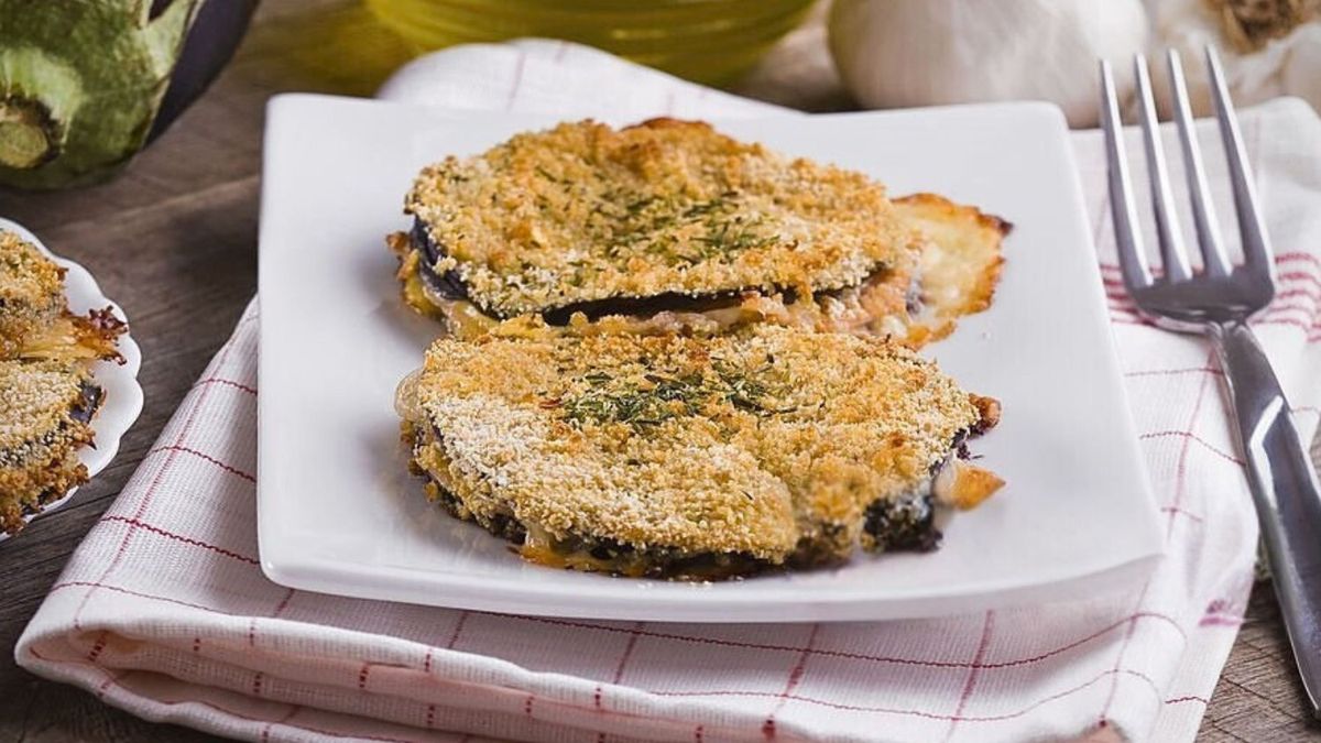 Dieta para bajar de peso: cómo hacer Milanesas de berenjena sin fritura y con 6 ingredientes saludables