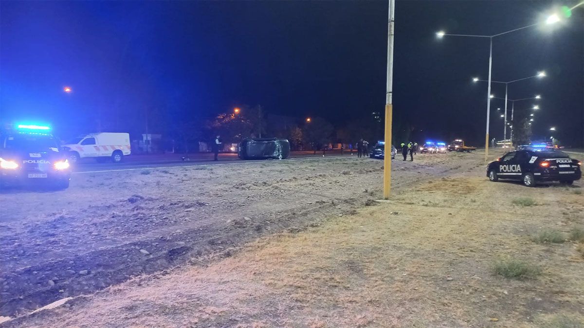 Los dos detenidos estaban alcoholizados y uno de ellos tiene antecedentes. Creen que se dedicaban al robo de neumáticos.