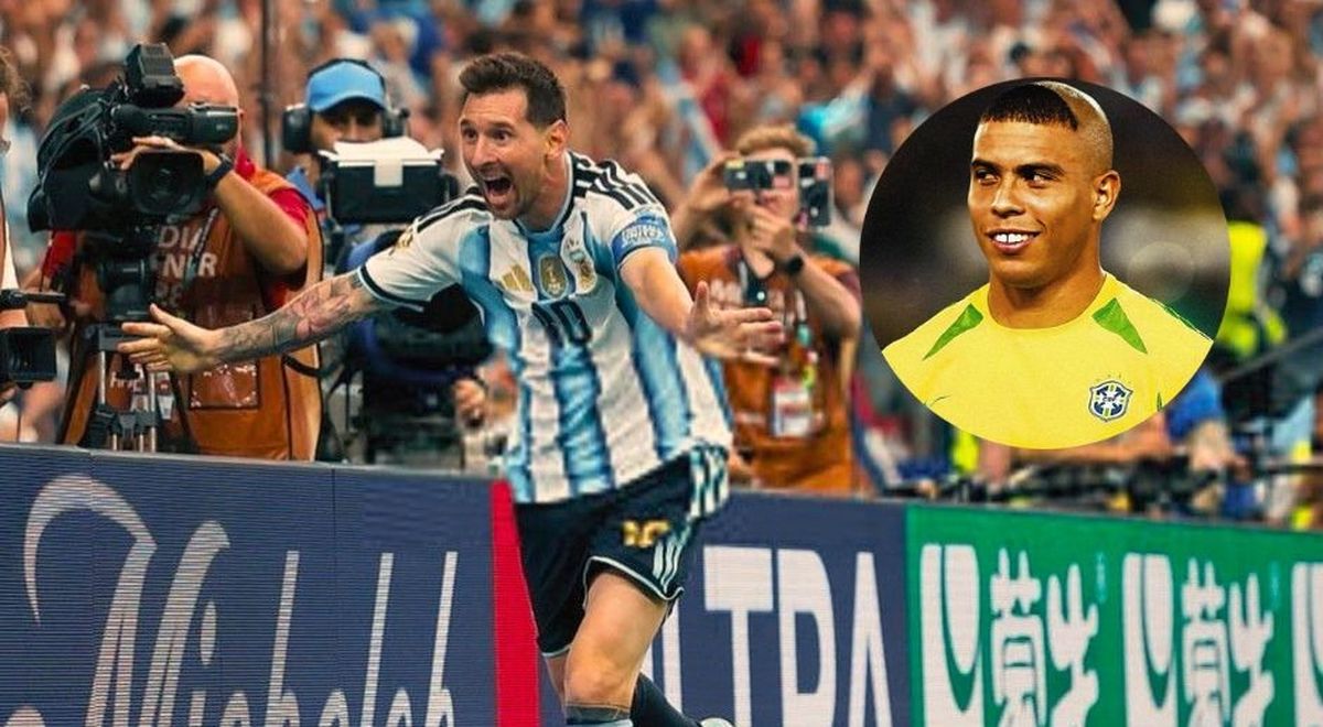 Lionel Messi intercambió piropos con el ídolo brasileño.