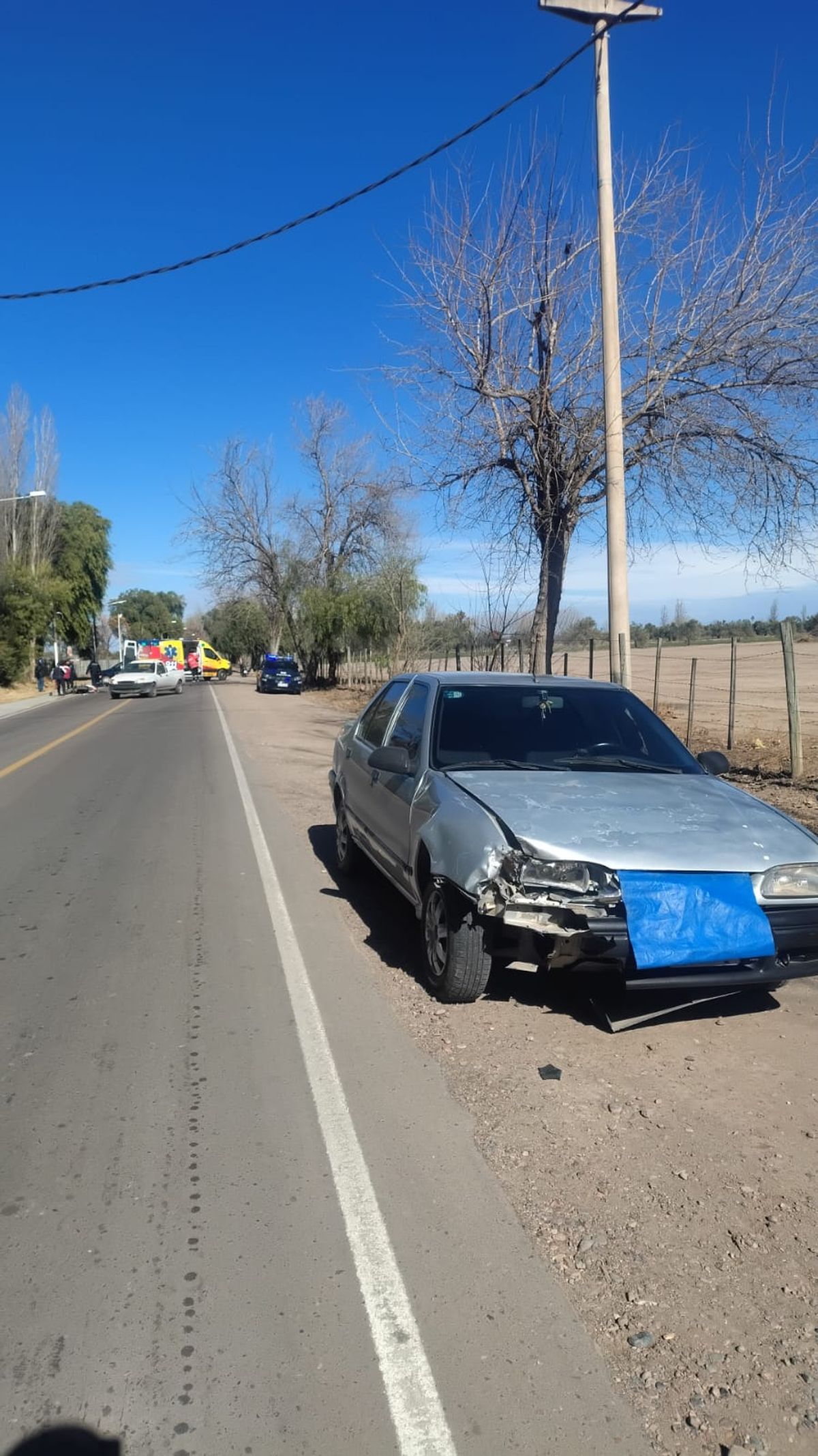 La Policía Científica realizó los peritajes para determinar cómo se produjo la colisión. La Policía Científica realizó los peritajes para determinar cómo se produjo la colisión.