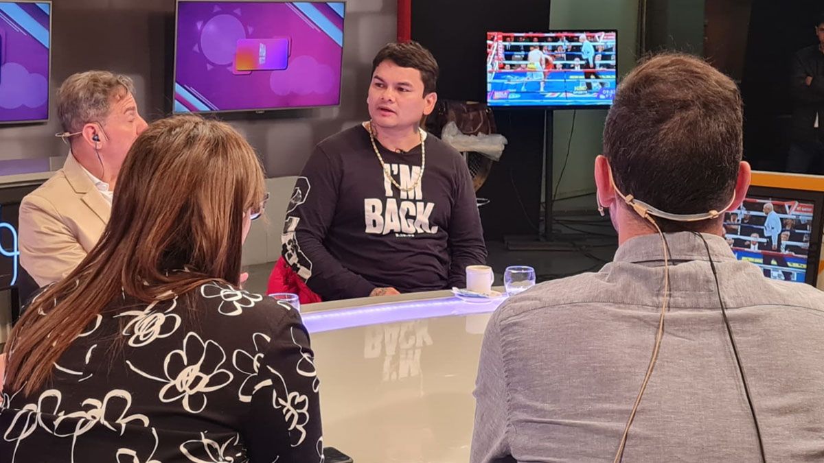 El Chino Maidana compartió una extensa charla en Canal 7