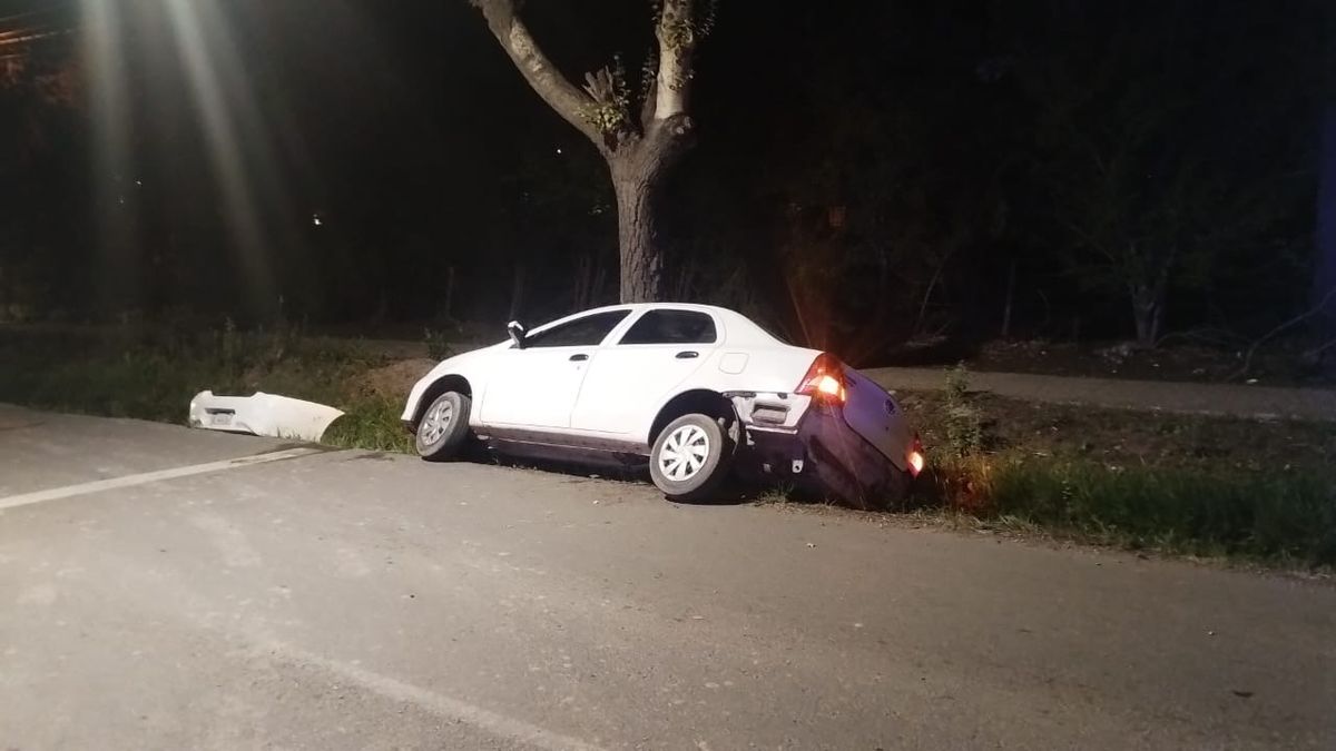 As&iacute; qued&oacute; el Etios luego del accidente.