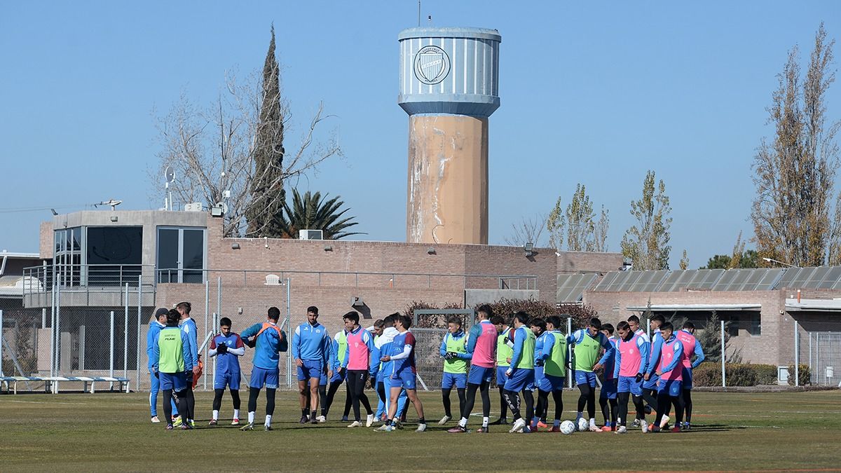Godoy Cruz entrenó este martes en el predio de Coquimbito.