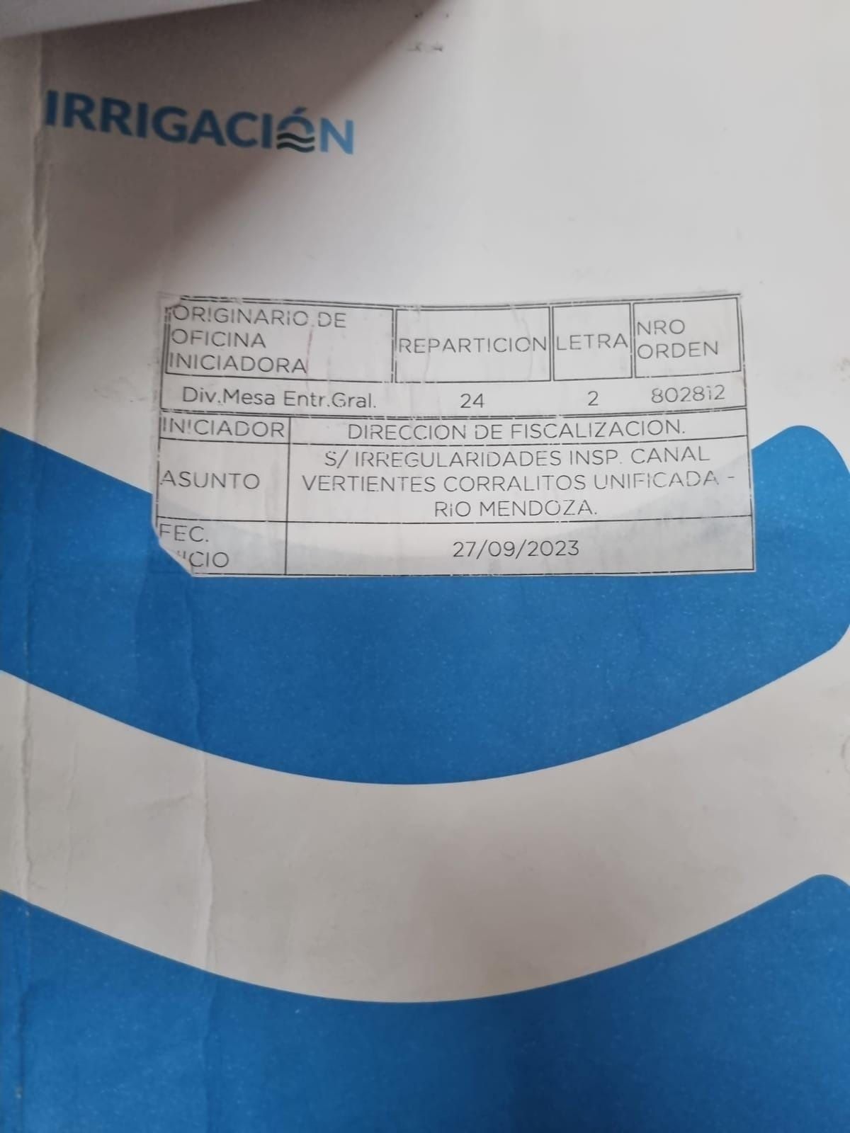 El expediente que se abrió para analizar las presuntas irregularidades en el uso de fondos de obras que se hicieron en Guaymallén. El expediente que se abrió para analizar las presuntas irregularidades en el uso de fondos de obras que se hicieron en Guaymallén.