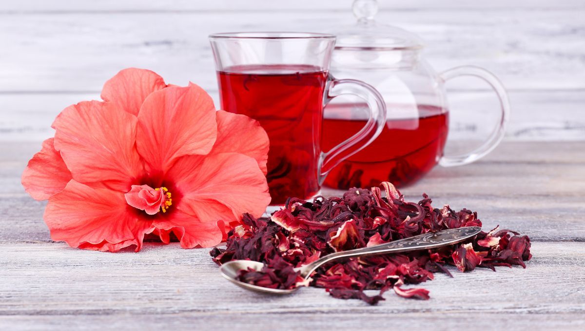 Té de hibisco. Té de hibisco.
