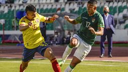 Bolivia le sacó un empate a Colombia sobre el final