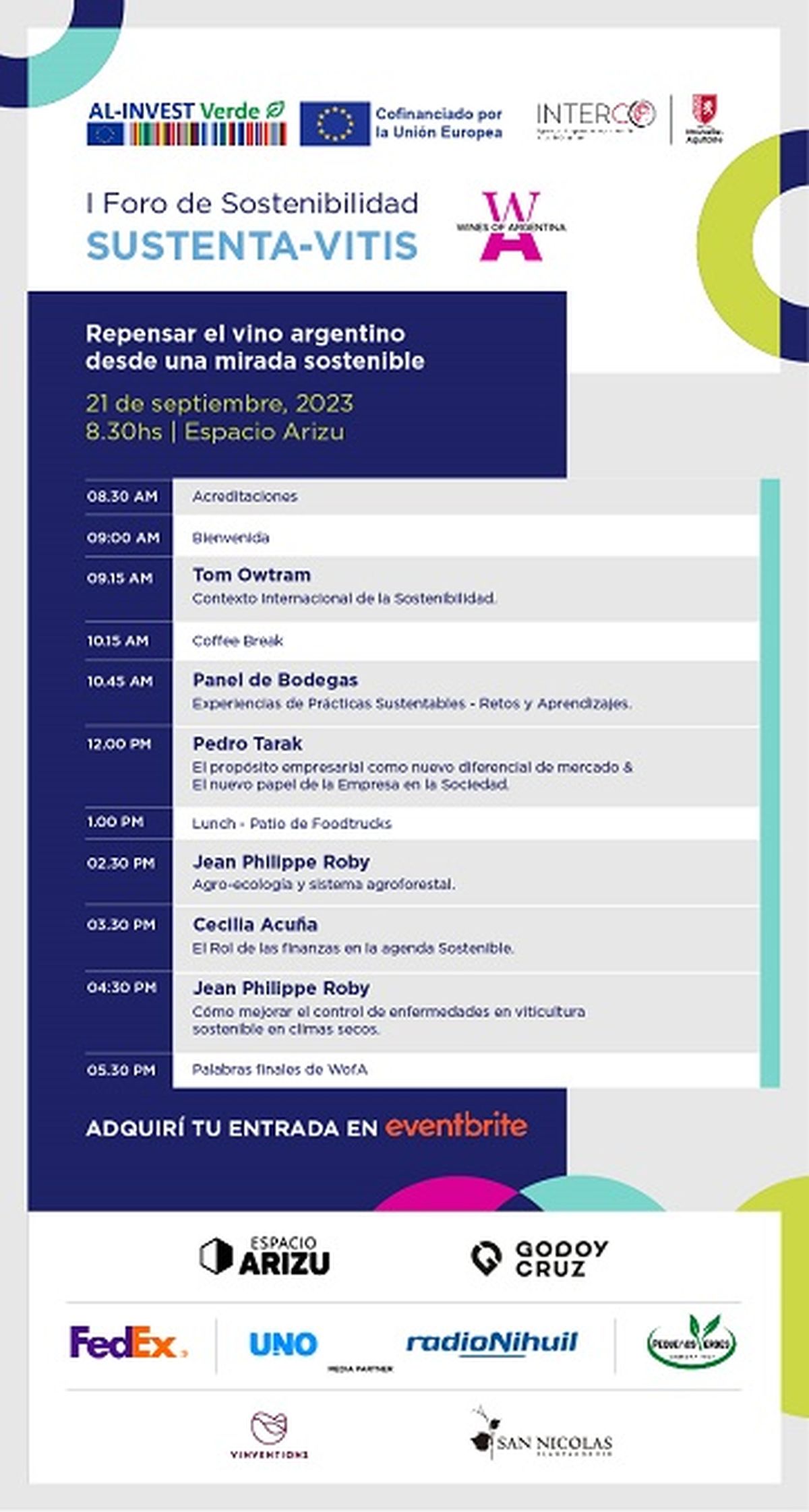 El foro “Sustenta-Vitis” forma parte del programa integral de sostenibilidad para el Vino Argentino desarrollado por WofA.