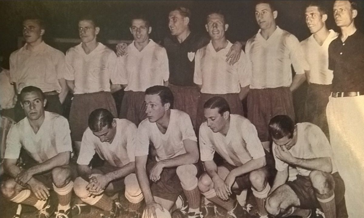 La Selecci&oacute;n Argentina que venci&oacute; a Brasil en la final de 1937.
