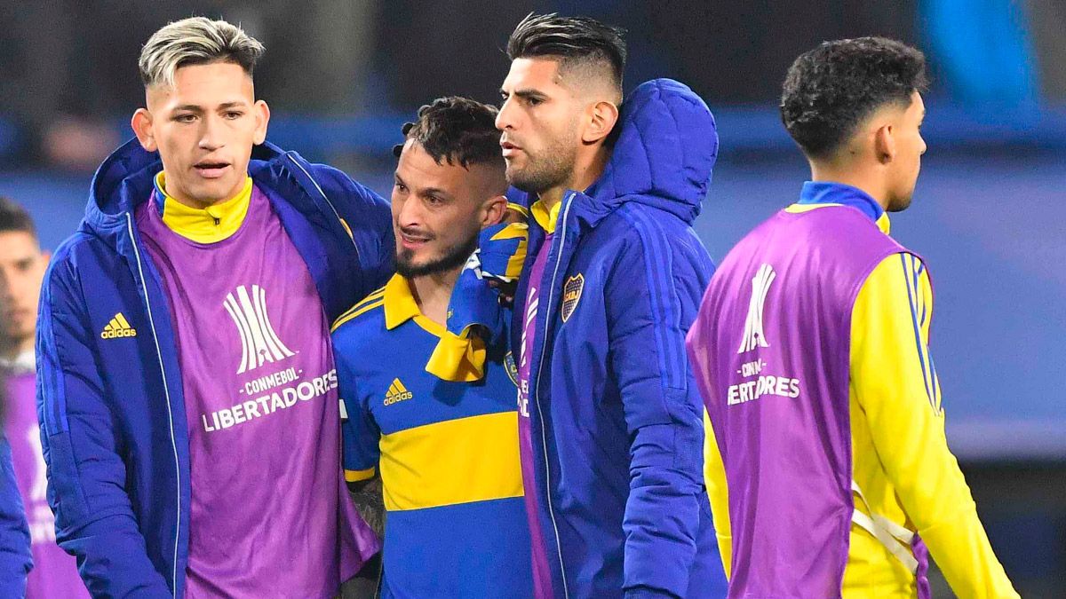 Los jugadores de Boca quedaron devastados tras la eliminación de la Copa Libertadores.