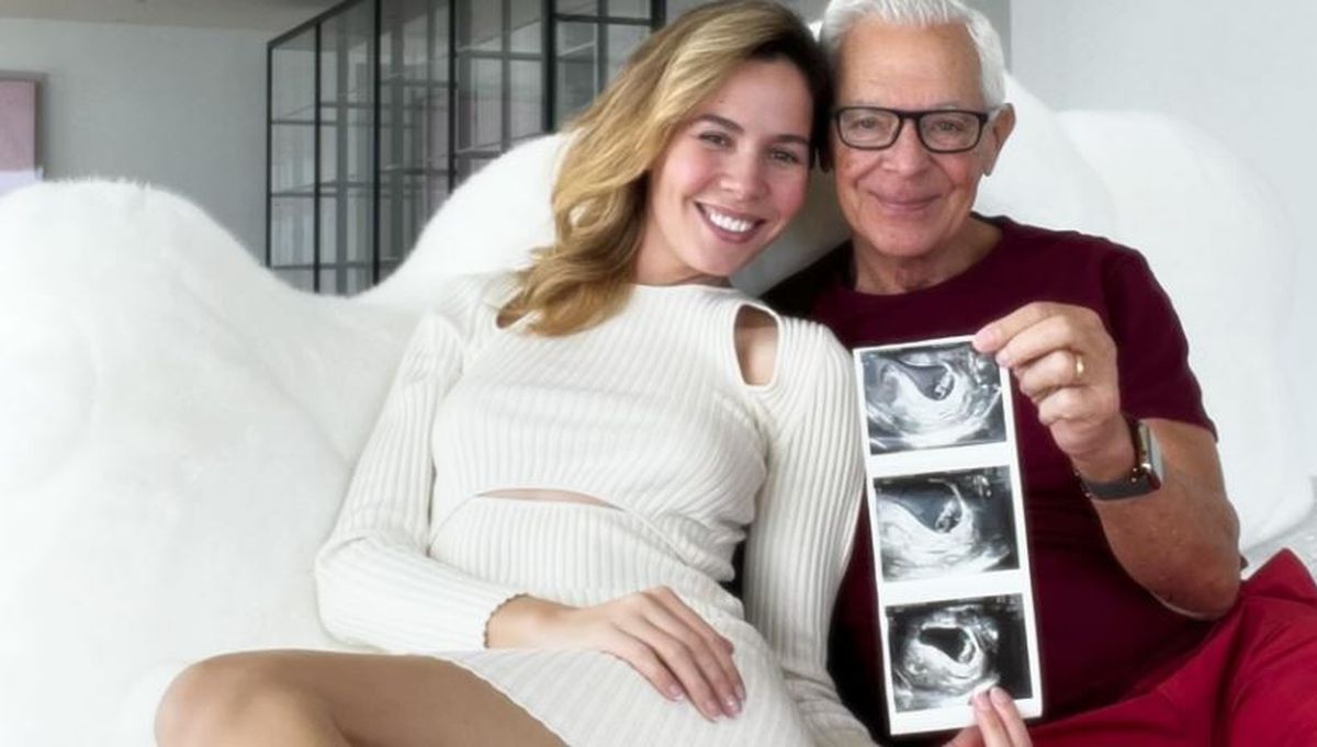 Estamos embarazados, publicaron Elina y Eduardo Costantini en sus redes, con la ecografía del bebé.