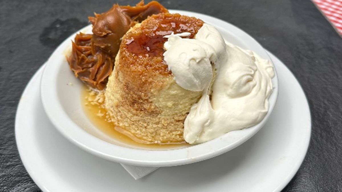 El flan casero es el postre preferido de los comensales de La Morocha El flan casero es el postre preferido de los comensales de La Morocha