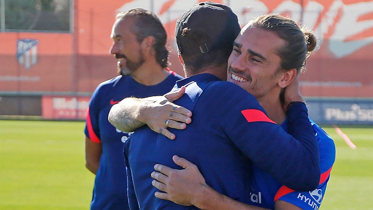 Griezmann se sumó al Atlético y se emocionó con Simeone