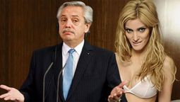 El presidente Alberto Fernández y Sofía Pacchi.