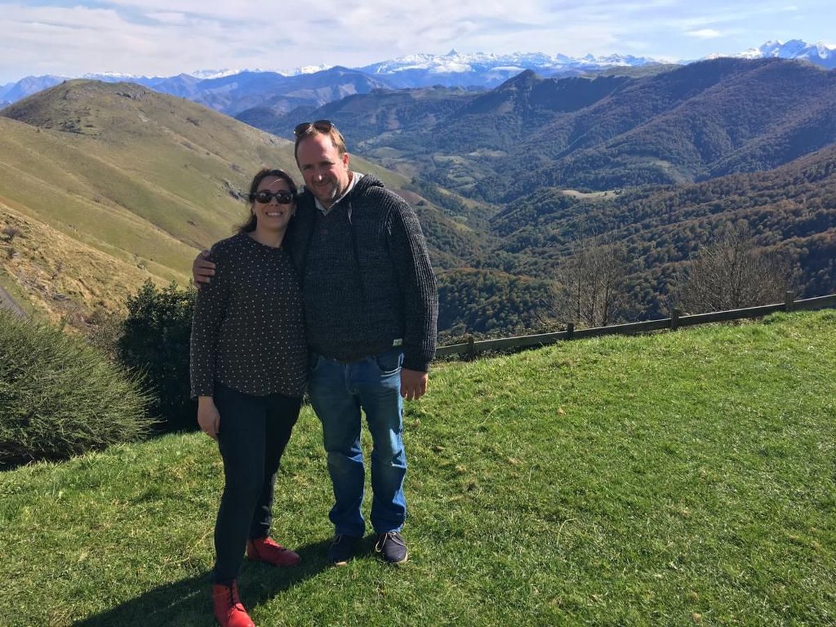 Ana y Seba en Los Pirineos franceses