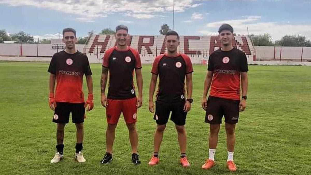 El cuerpo técnico de Abdo Alí, que asumió en forma interina en el Globo. El cuerpo técnico de Abdo Alí, que asumió en forma interina en el Globo.