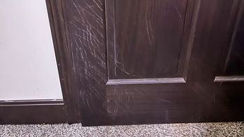 Rayones en las puertas de madera de la casa: cómo se pueden sacar con un truco