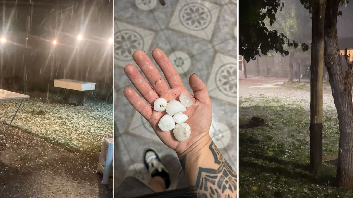 La tormenta de granizo afectó este miércoles el Sur y el Este de Mendoza