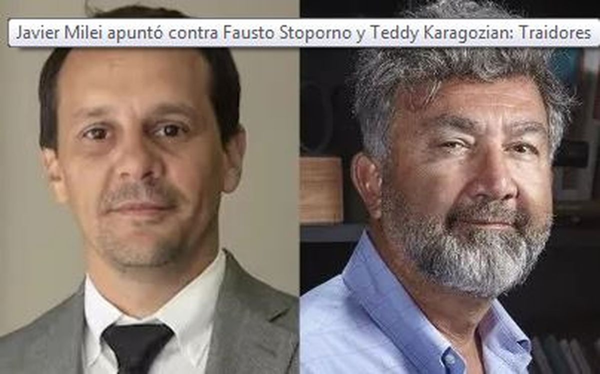 Fabio Spotorno y Teddy Karagozian, los dos ex asesores de Javier Milei.