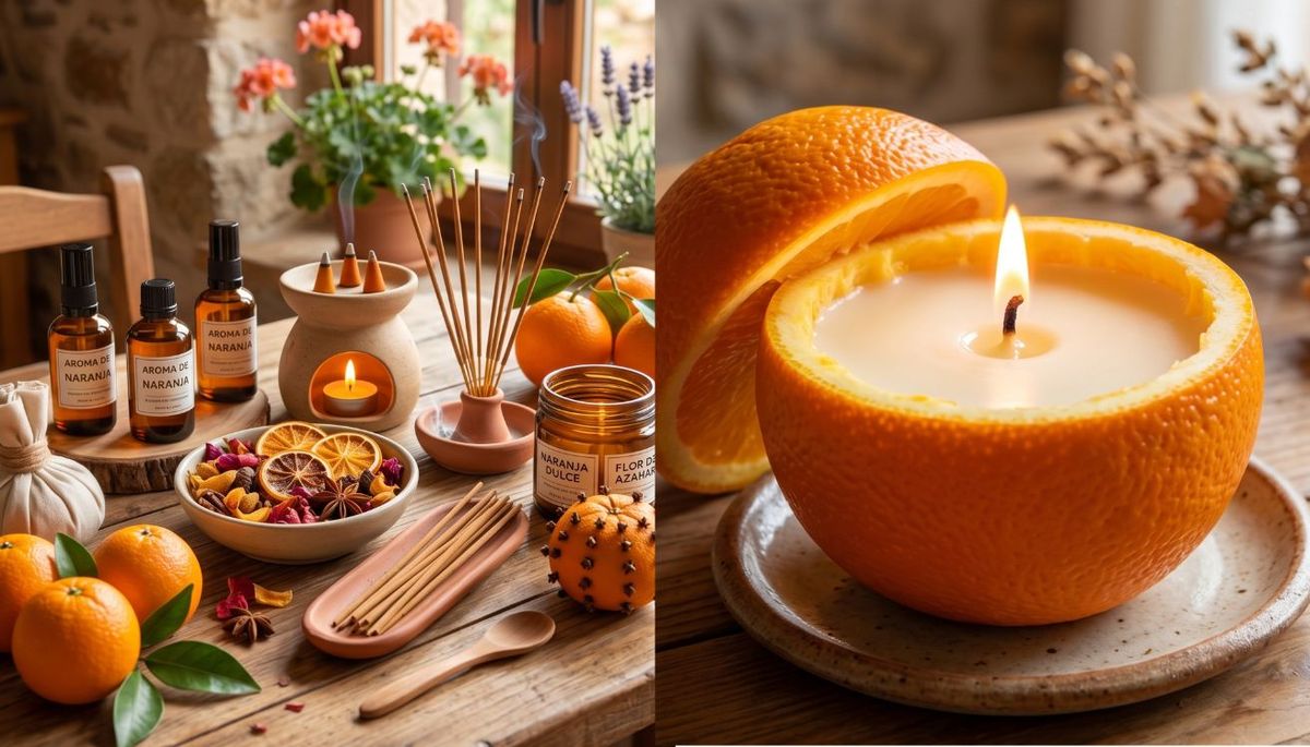 Puedes crear diferentes aromatizadores de naranja. Imagen creada con IA Gemini. Puedes crear diferentes aromatizadores de naranja. Imagen creada con IA Gemini.