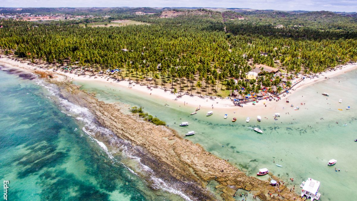 La playa que es una joya oculta en Brasil. La playa que es una joya oculta en Brasil.