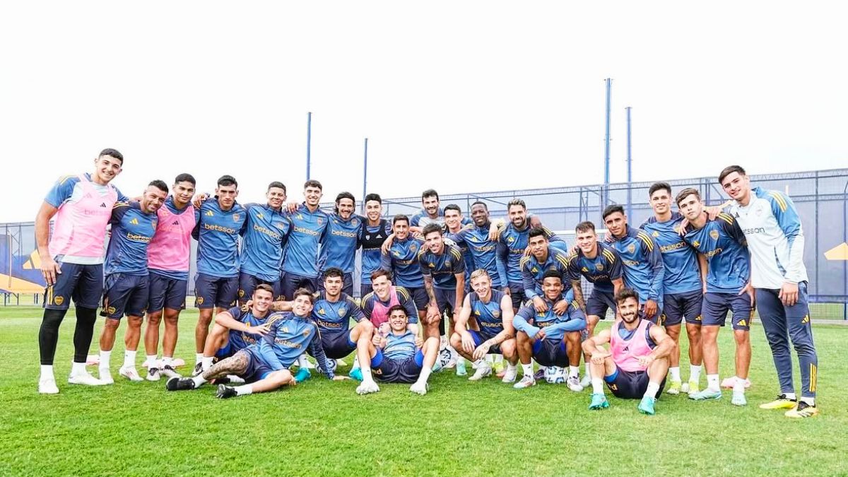 El plantel de Boca es el primero del fútbol argentino en comenzar la pretemporada 2025.