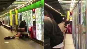 Un testigo insinúa que la chica que tuvo sexo en el metro de Barcelona quizá no era consciente