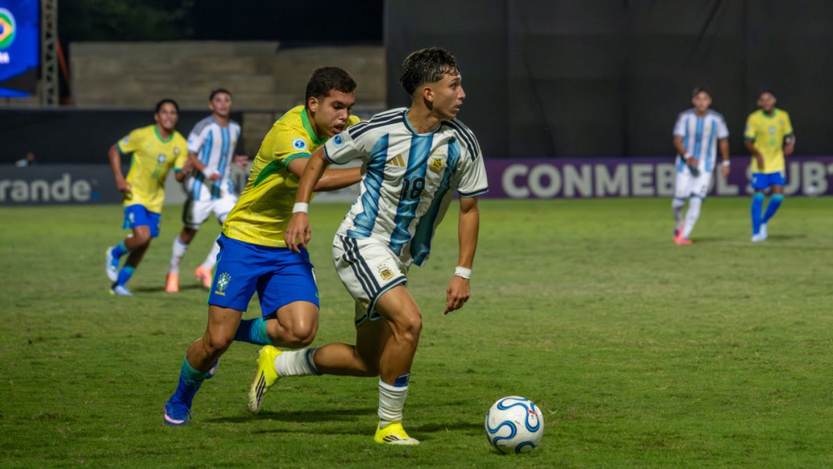 La Selección argentina Sub 17 perdió frente a Brasil en el Sudamericano y hubo agresiones