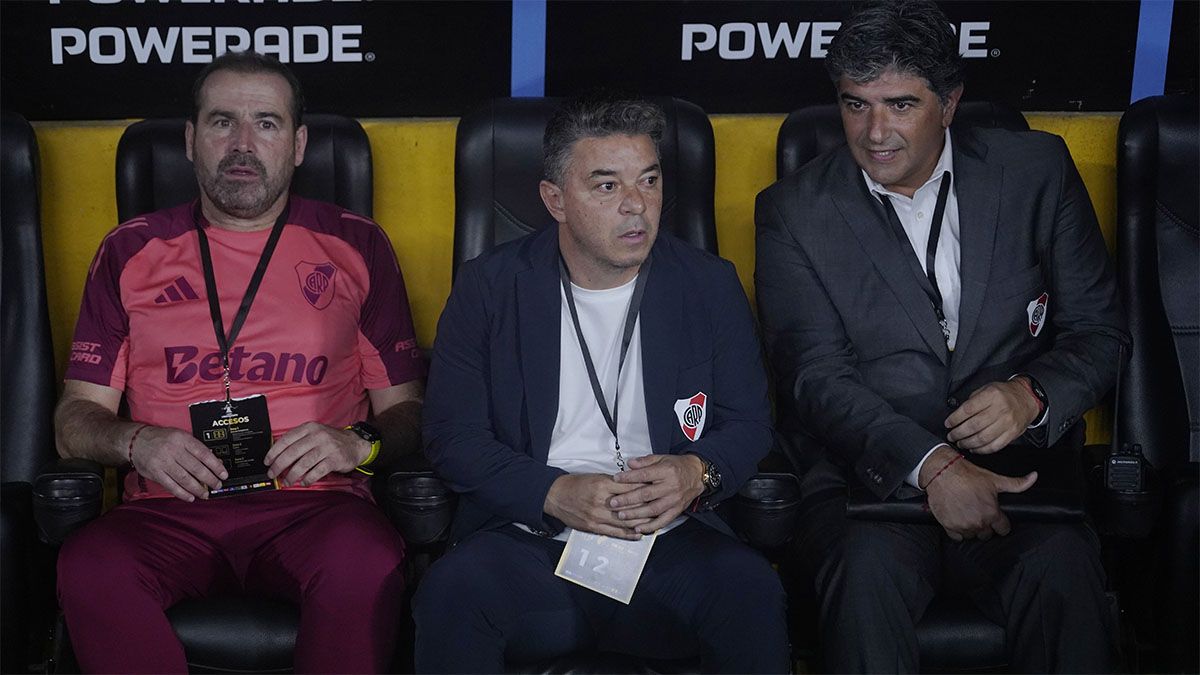 Marcelo Gallardo vivió el triunfo de River sobre Barcelona con intensidad.
