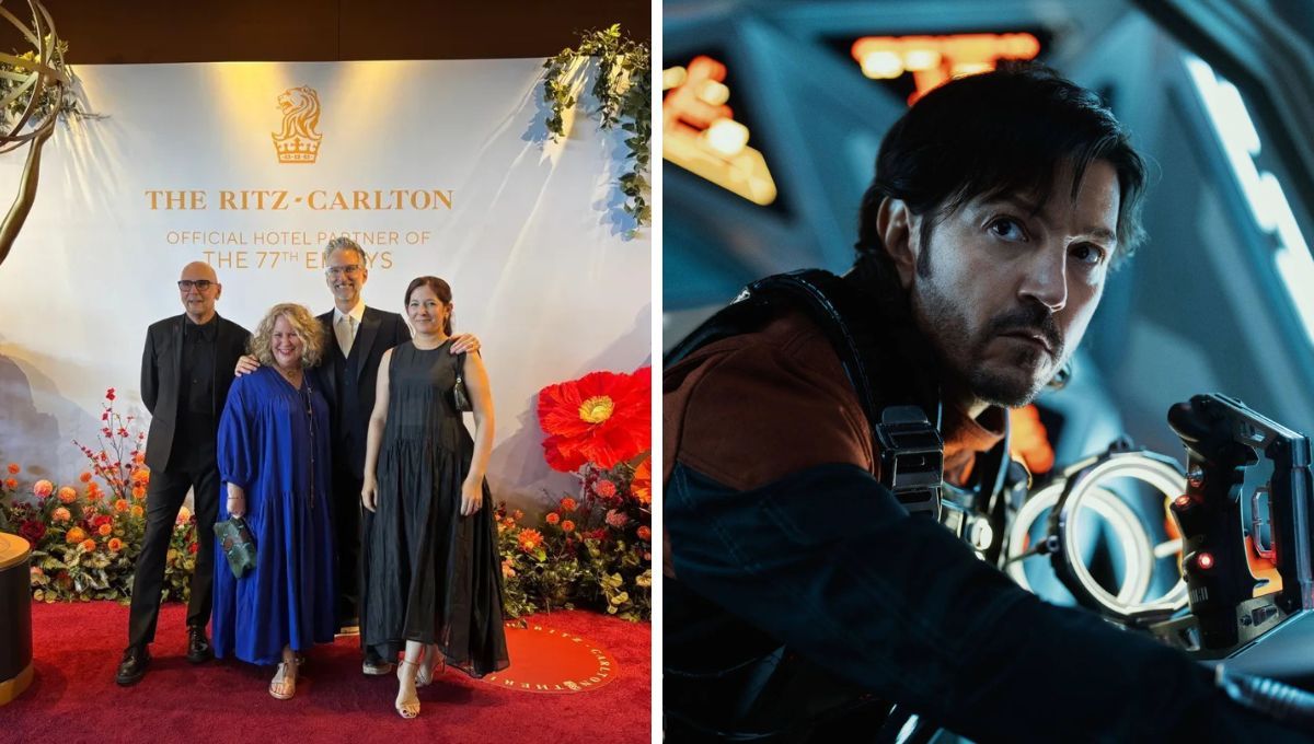 El equipo ganador de los premios Emmy por la serie ANDOR. El equipo ganador de los premios Emmy por la serie ANDOR.