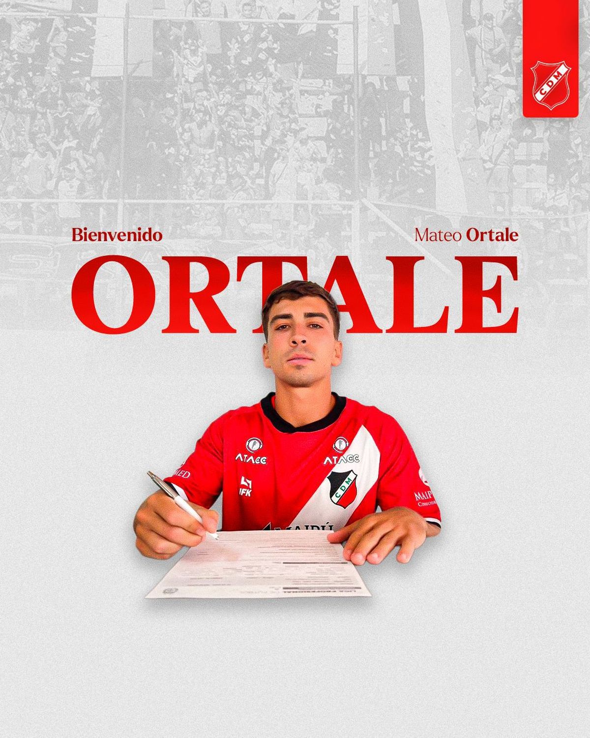 Mateo Ortale, ex Independiente Rivadavia, es nueva incorporaci&oacute;n del Deportivo Maip&uacute;.