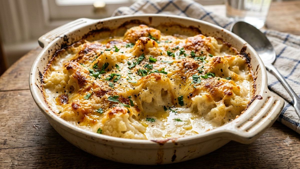 La receta de coliflor al horno con salsa blanca y queso gratinado es una inmejorable oportunidad para probar el mejor sabor de la cocina.