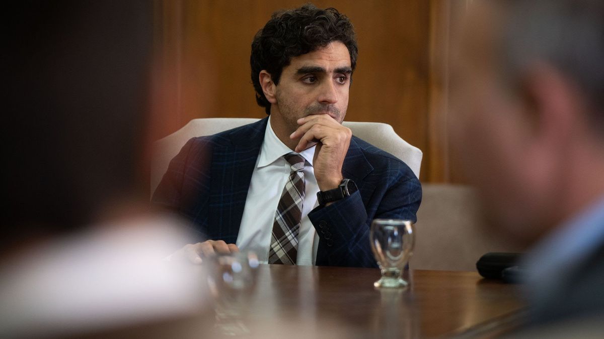 El ministro de Gobierno, Natalio Mema, en la reunión con las pymes. El ministro de Gobierno, Natalio Mema, en la reunión con las pymes.