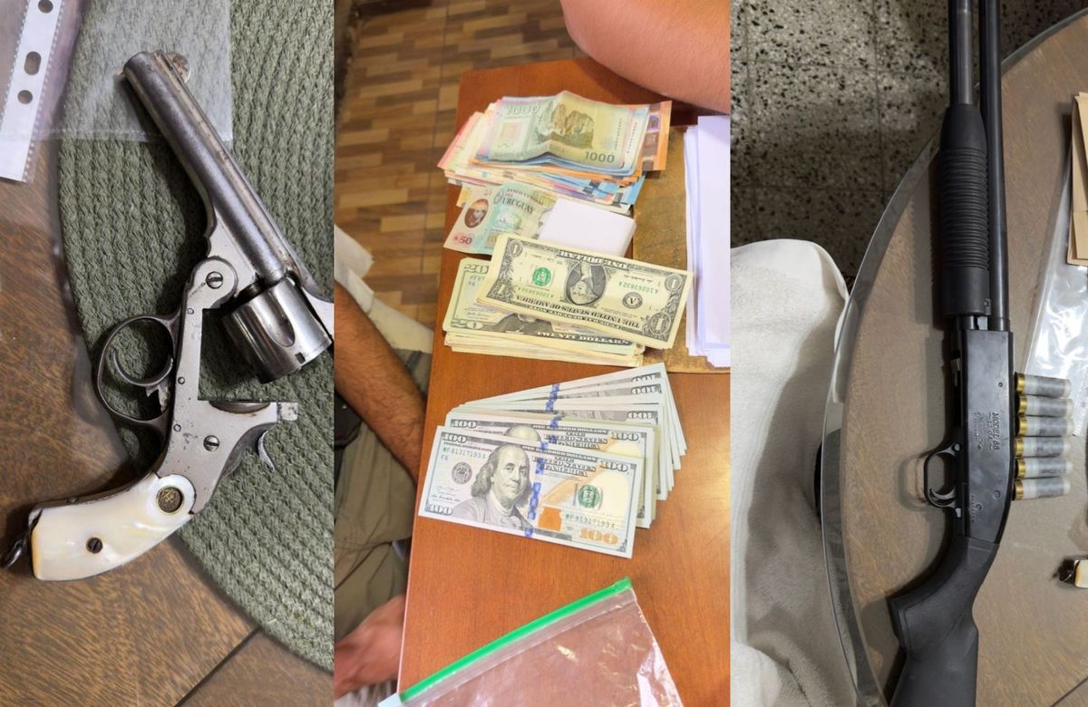 Otra parte de los elementos secuestrados. Otra parte de los elementos secuestrados.